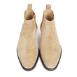 Ankle Boots For Men Apricot Genuine Suede Skin Customized Made Square Leather Shoes Flat Slip-On Autumn Chelsea Boots