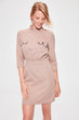 Mink Button Detail Dress