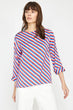 Women Red Striped Blouse