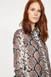 Women Coffee Patterned Shirt