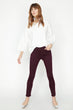 Women Burgundy Pants