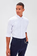 White New Men 'S Shirt Collar  Extra Slim Fit Shirt
