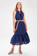 Indigo Halter-Neck Dress