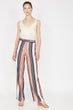 Women Pink Striped Pants