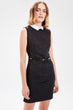 Black Collar Detail Dress