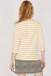 Women Yellow Striped T-Shirt