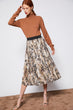 Women Coffee Pattern Skirt