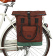 Vintage Bike Bicycle Bag Pannier Cycling Rear Pack Back Seat Bags Retro Leisure Handbag Daily Pouch Laptop Carrier