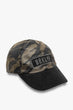 "Male Green Printed Embroidered Hat "