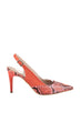 Orange Suede Women 'S Heels Shoes