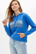 Women Crew Neck Casual Print Letter Hoodies