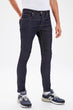 Navy Blue Male Rinse Skinny Jeans New