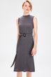 Anthracite Ribbed Knit Dress