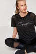 Women Black T Shirt