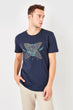 Navy Blue Men 'S Printed T Shirt