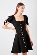 Black Button Dress