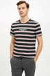 Summer Fashion Men Loose Striped Design Tees