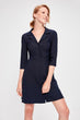 Navy Blue Coat Dress