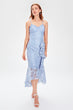 Blue Flywheel Detailed Lace Dress