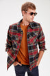 Red New Men 'S Fronting  Pockets Coats New