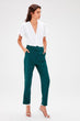 Emerald green Belt Detail Pants