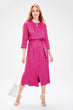 Fuchsia Belted Dress