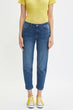 Blue Lady Mid-waist Loose Denim Jeans