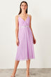 Lilac Accessory Detailed Dress