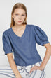 Women Navy Blue Blouse