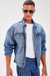 Indigo Denim Men 'S Oversize Denim Trucker Jacket