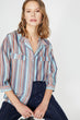 Women Blue Classic Collar Shirt