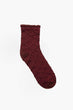 Women Burgundy Socks