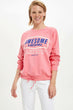 Women Cartoon Letter Pullover