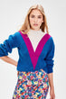 Trendyol Navy Blue Pattern Knitwear Sweater TWOAW20ZA0058