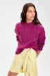 Trendyol Purple Braided Knitwear Sweater TWOAW20KZ0007