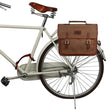 Vintage Bicycle Bike Rear Seat Pannier Bag Backpack Canvas Handle Briefcase Laptop Bag for City Tote Cycling Commuting
