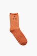 "Women 'S Orange Patterned Socks "