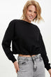 Women Pure Short Pullover