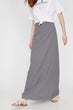 Women Gray Maxi Normal Waist Skirt