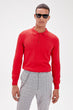 Red Men 'S Polo Collar Sweater