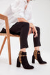 Black Suede Women Boots