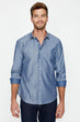 "Male Classic Blue Collar Shirt "