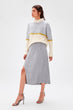 Gray Slash Sweater Skirt