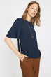 Women Navy Blue Blouse