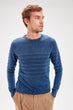 Indigo Men Bike Collar Sweater
