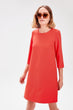 Red Three Quarter Sleeve Dress