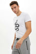 Mens Crewneck Simple White T-Shirt