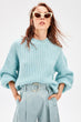 Mint Bike Collar Sweater Sweater