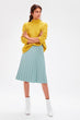 Mint Pilise Knitted Skirt