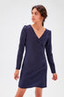 Navy Blue Coat Dress